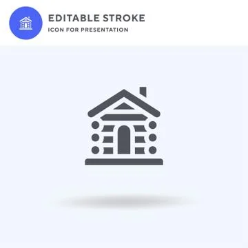 Lodge icon vector, filled flat sign, solid pictogram isolated on white, logo 스톡 일러스트