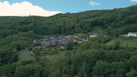 Lodging Surrounded By Green Forest In Seceda Mountain Stock Footage 279310833