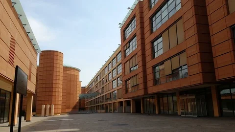 Lodi. Perspective view on Bipielle Center Stock Footage 94421753