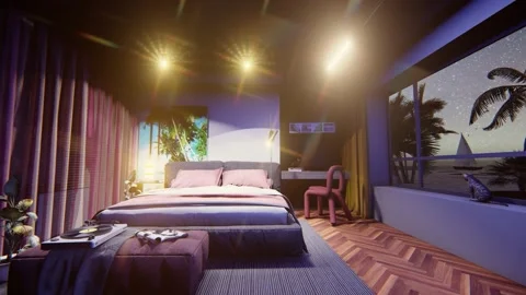 LOFI Night 4K Stock Footage 165879090