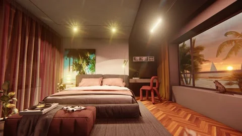 LOFI Sunset 4K Stock Footage 165879089