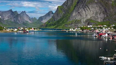 Lofoten archipelago Stock Footage 75200323