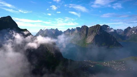 Lofoten archipelago Stock Footage