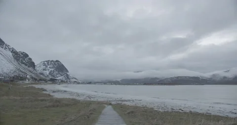 Lofoten beach, ramberg Stock-Footage 168026291