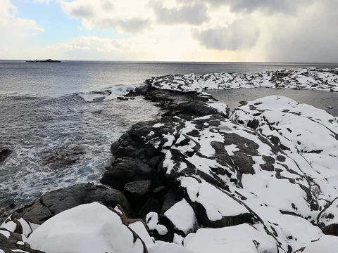 Lofoten islands. Beautiful Norway spring landscape. HD Footage. Stock Footage