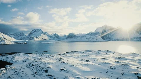 Lofoten sunshine Stock Footage 228673250