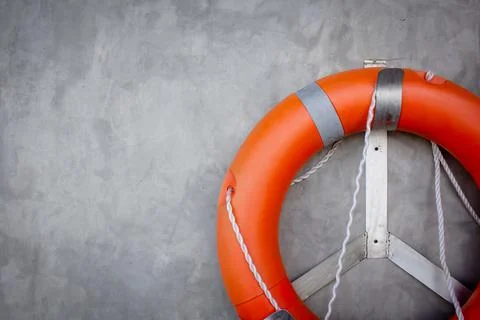 Loft background and rescue ring It is an ideal background for tourism, leisur Foto stock