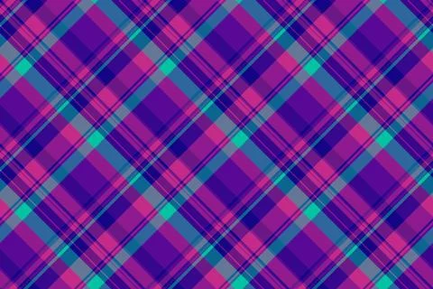 Loft plaid background textile, front check vector tartan. Quilted seamless .. Stock Illustration