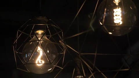 Loft-style chandelier Stock-Footage 236981823