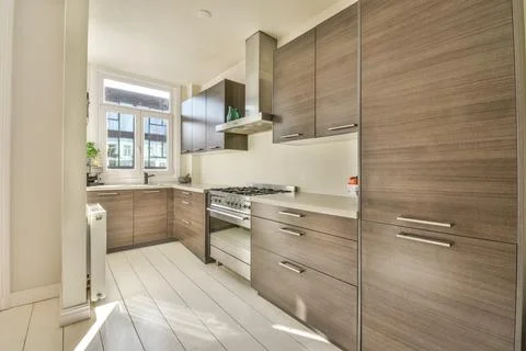 Loft style home kitchen interior Stock Photos