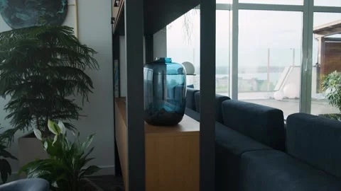 Loft style interior Video stock 163440436