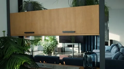 Loft style interior Video stock 163440865