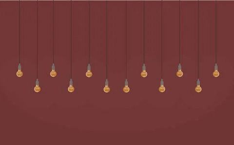 Loft style lamp on white background isolated interior element vector Ilustração Stock