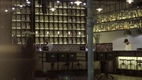Loft Style Restaraunt 스톡 동영상 97155709