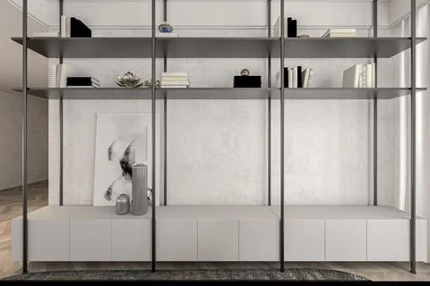 Lofty Goals Transforming Your wall self Interior with Industrial Style and .. Stock-Illustration