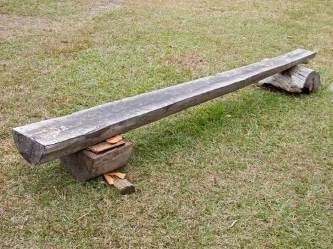 Log bench Stock Photos