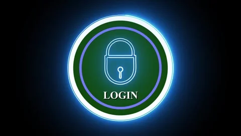 Log In Button icon. Log in glossy button animation. Stock Footage 274428845