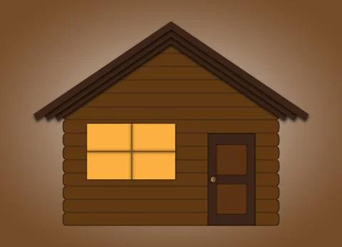 Log Cabin Stock Illustration