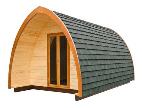 Log cabin isolated Stock Photos