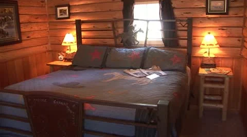 Log Cabin in The Mountains Stock Footage 22020011