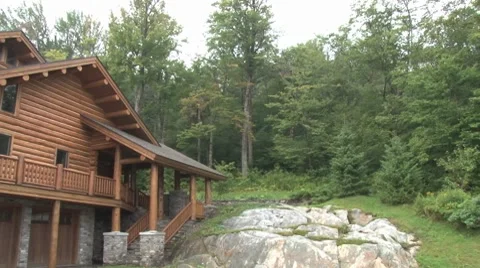 Log Cabin Pan 스톡 동영상 8601123
