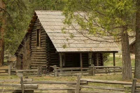 Log cabin Foto stock