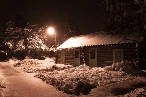 Log cabin Stock Photos