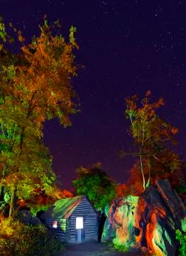 Log cabin Stock Photos
