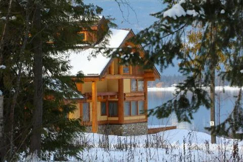 Log Cabin Foto stock