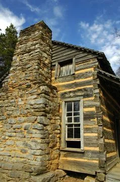 Log Cabin Foto stock