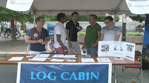 Log Cabin Republicans Stock Footage 24693737