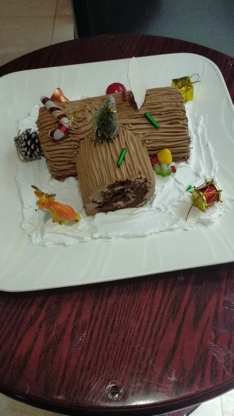 Log cake Stock Footage 228051089