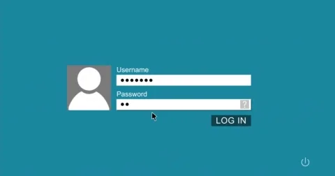 Log In Computer Screen 4K Vidéo 42397980