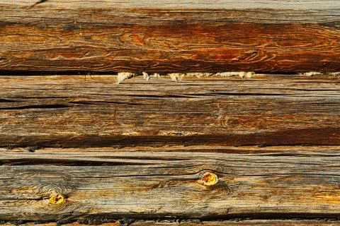 Log constructed wall texture background Stock Photos