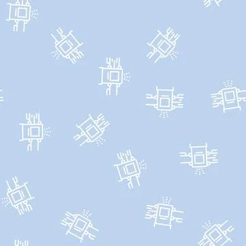 Log debarking machine line seamless pattern Stock Illustration