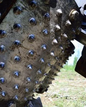 Log Feed Rollers Stock Photos