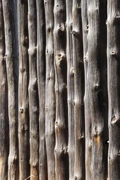 Log fence Stock Photos
