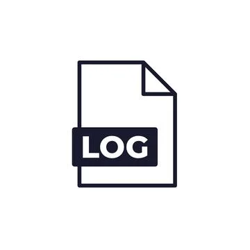 Log file icon on white イラスト素材
