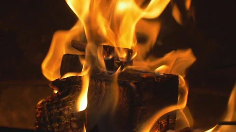 Log Fire 4 Vídeo Stock 131559157