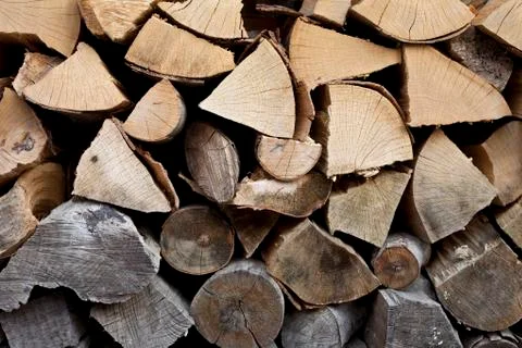 Log fire background Stock Photos
