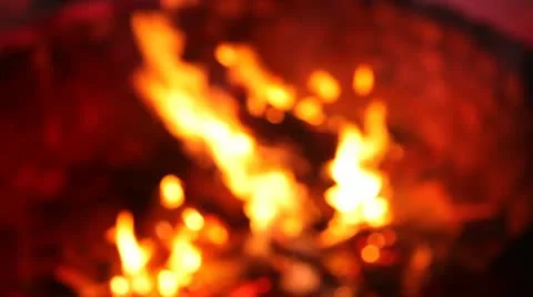 Log fire Stock Footage 21020267