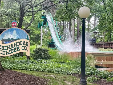 Log Flume 2 库存照片