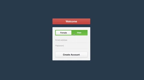 Log in Form, sign in form, registration video animation Stock Footage 46952677