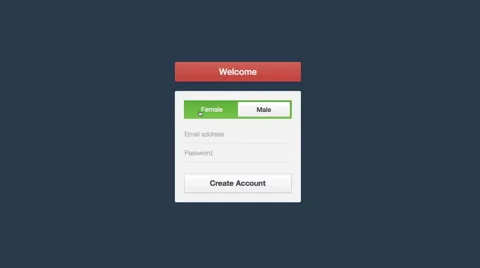 Log in Form, sign in form, registration video animation Stock Footage 46952686