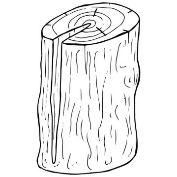 Log icon. Illustrazione stock