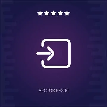 Log in  icon Illustrazione stock
