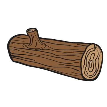 Log Stock Illustration