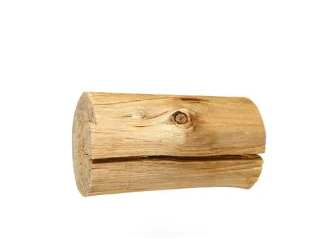 Log isolated on a white background Stock Photos
