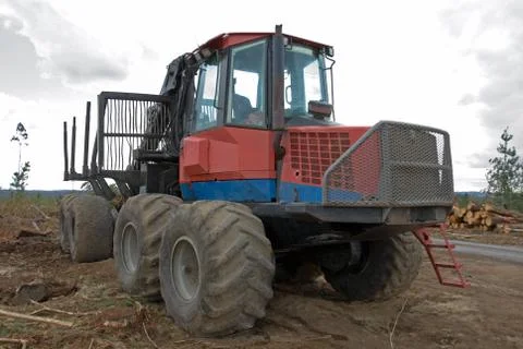 Log loader Stock Photos