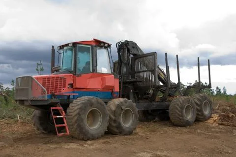 Log loader Stock Photos